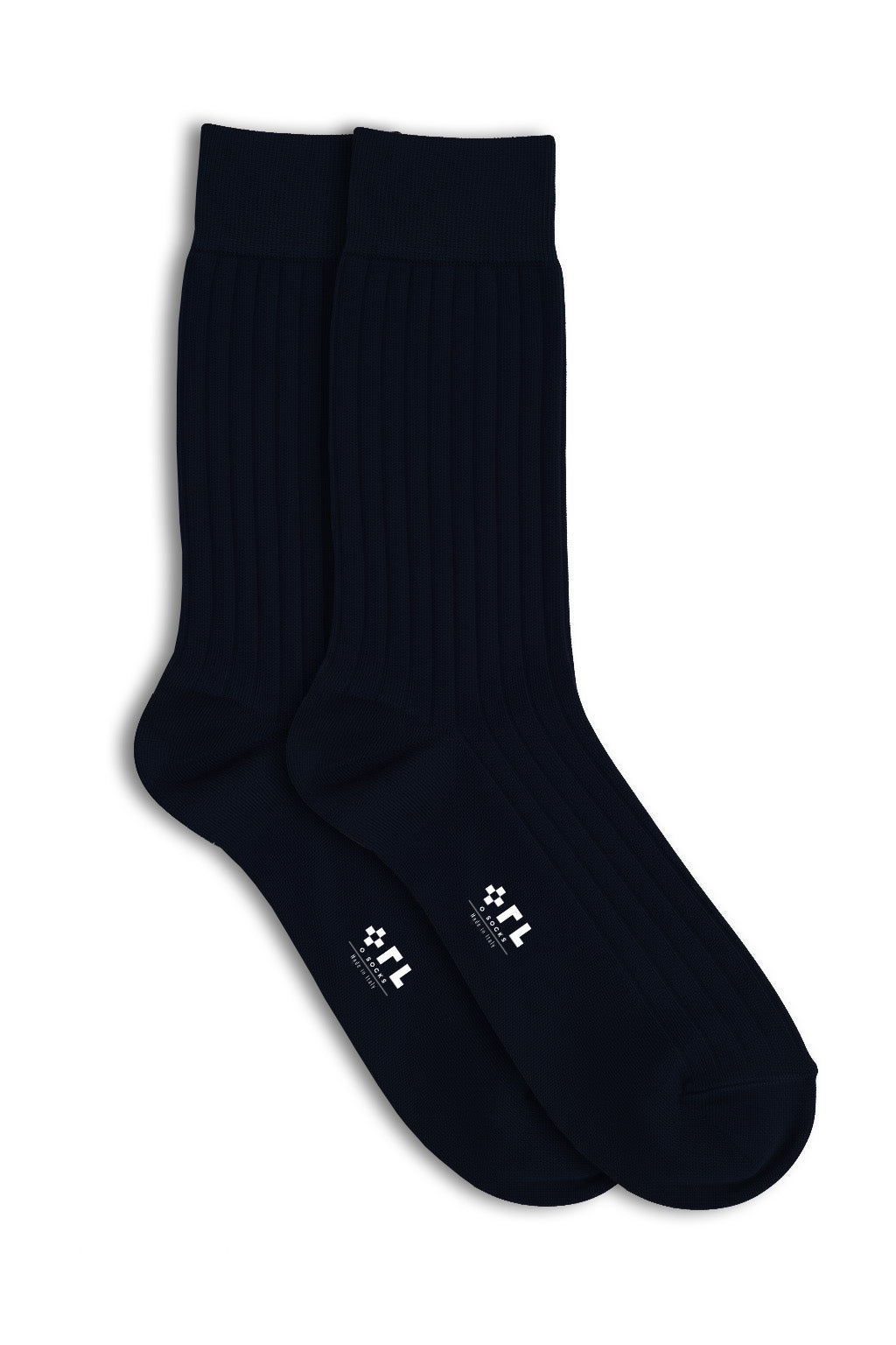 Navy Blue Cotton Socks