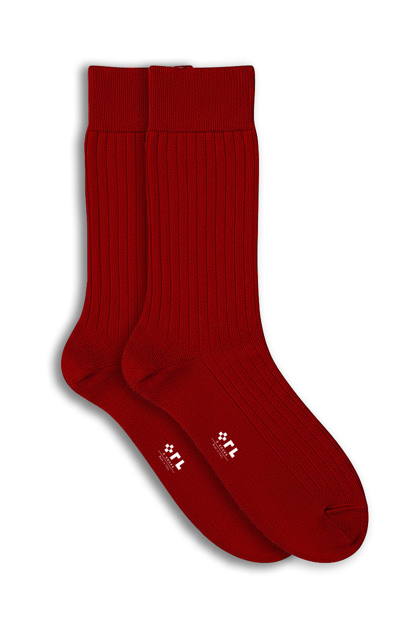 Calza Rosso Sciacca Cotone