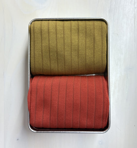 Box 2 Long Pairs Olive-Clay