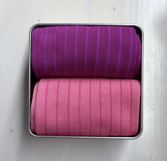 Box 2 Pairs Short Purple-Pink