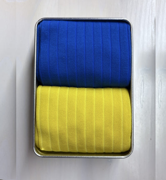 Box 2 Pairs Long Bluette-Lemon