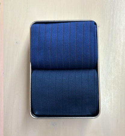 Box 2 Pairs Long Cobalt Blue-Petroleum