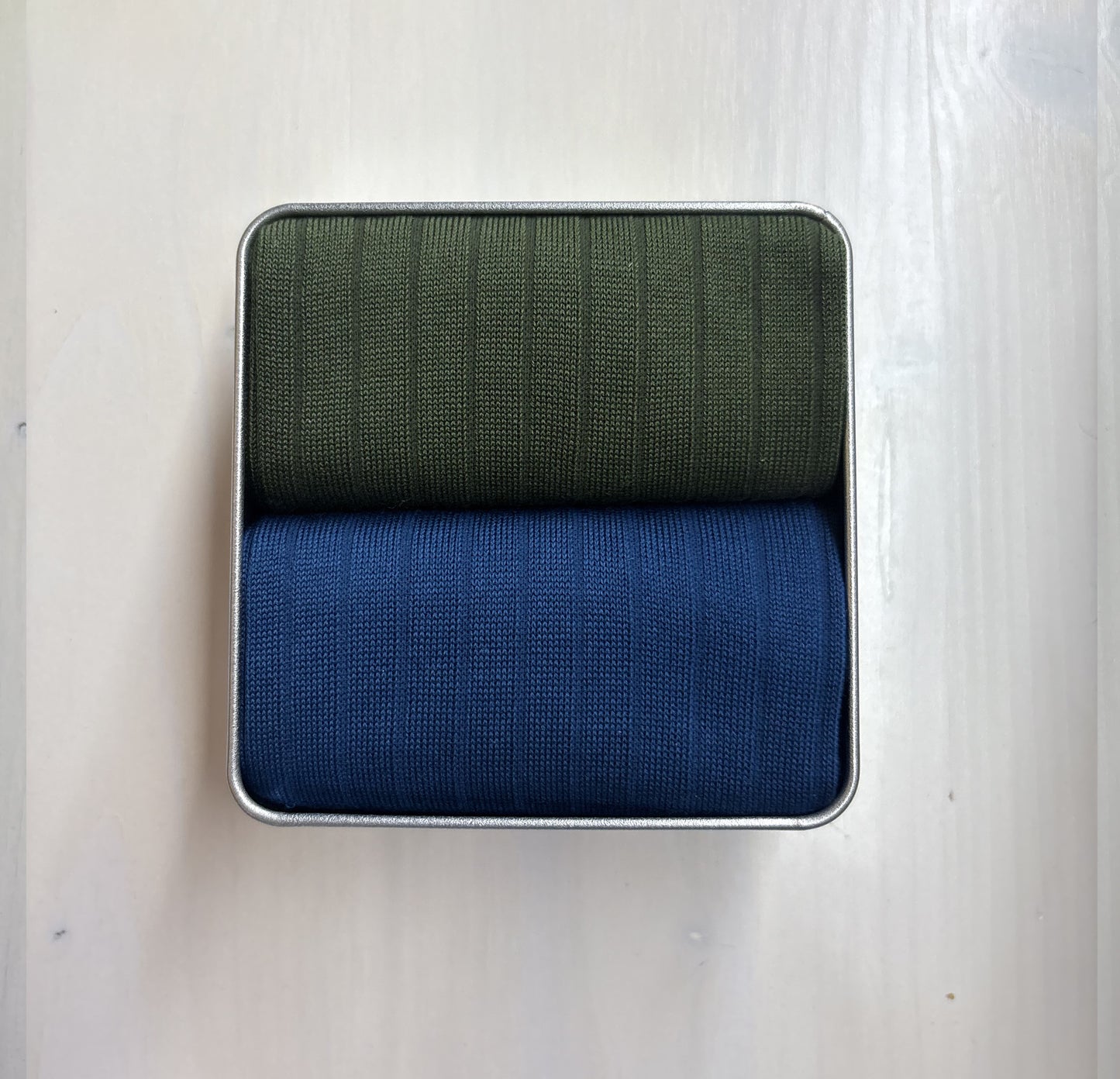 Box 2 Pairs Short Military Green-Petroleum