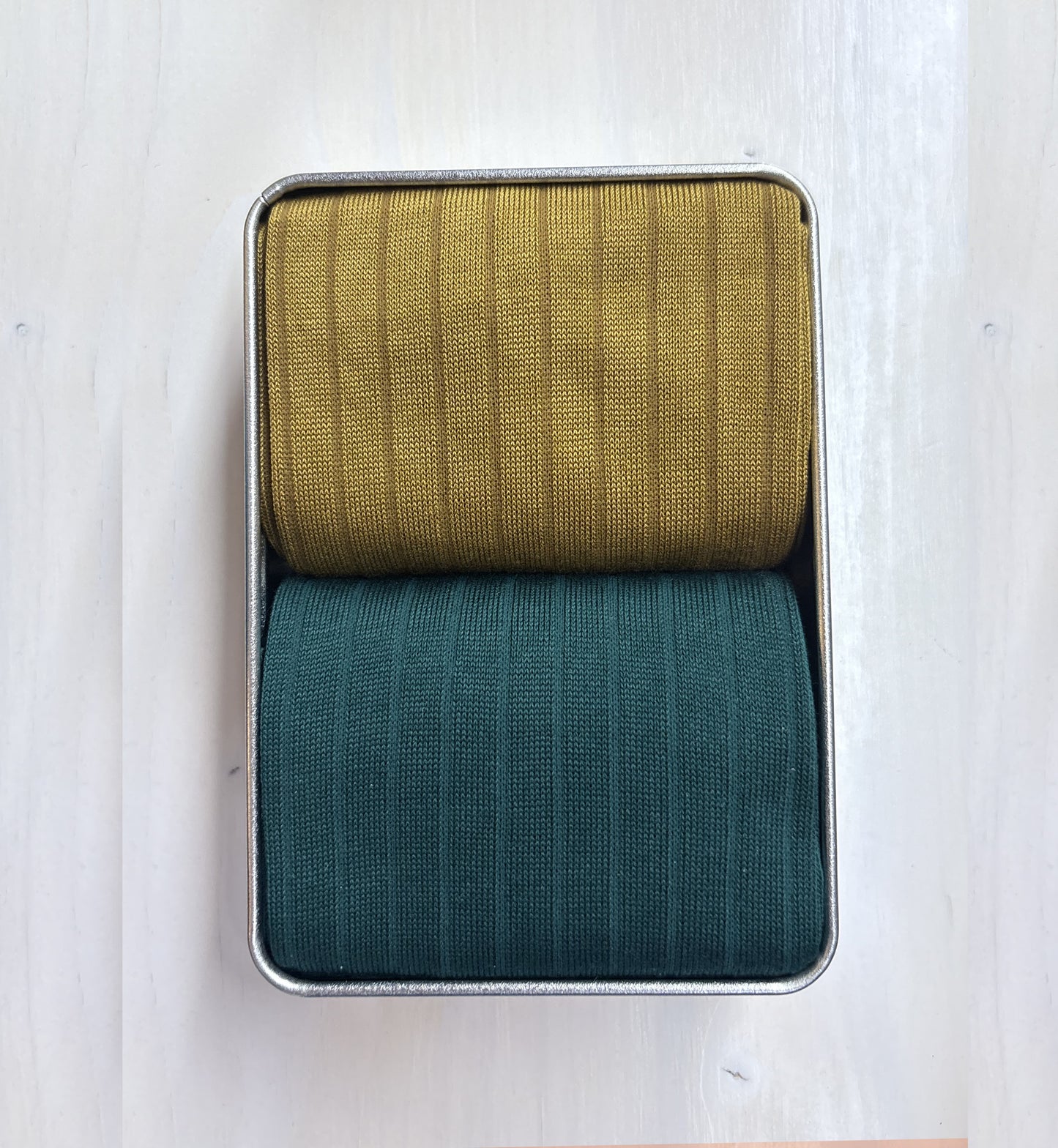 Box 2 Pairs Long Camel-Teal