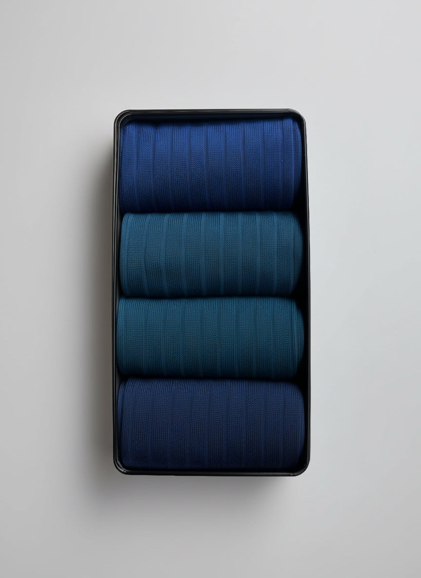 Box 4 Paia Lunghe Blu Reale