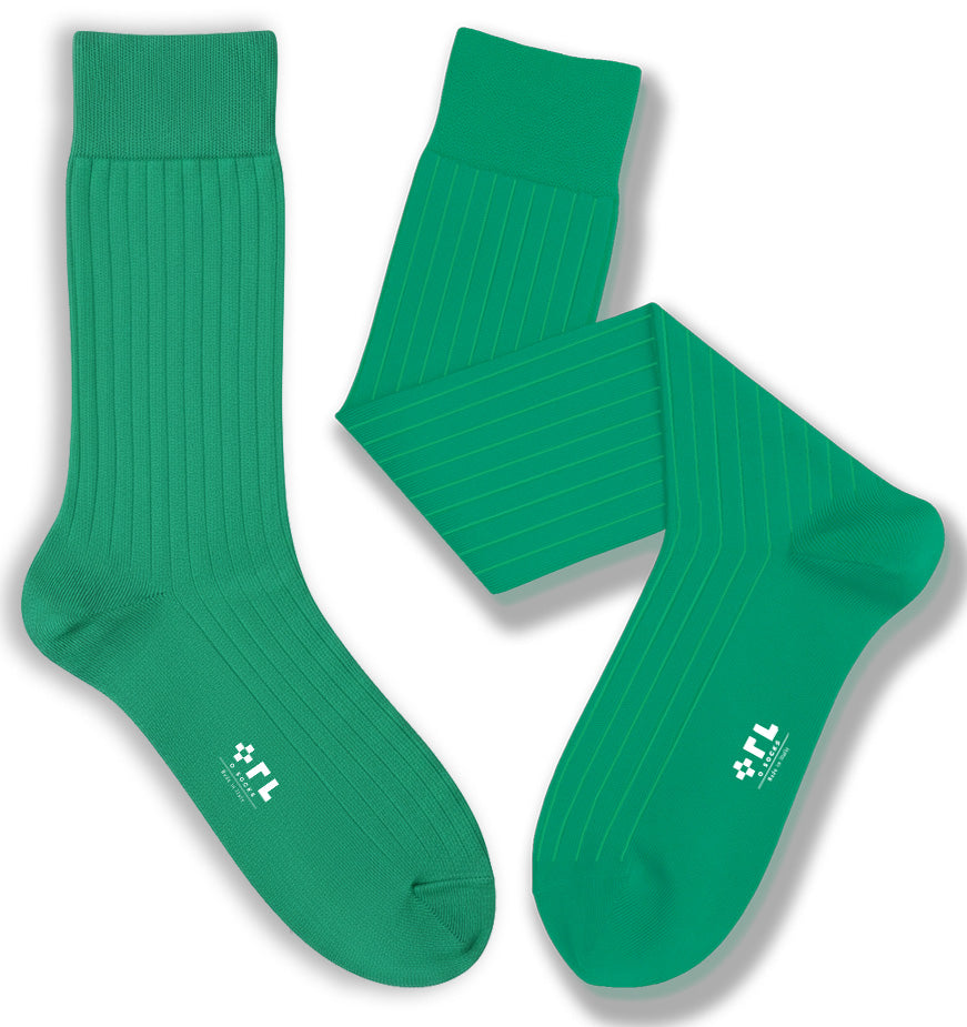 Calza Verde Acqua Cotone