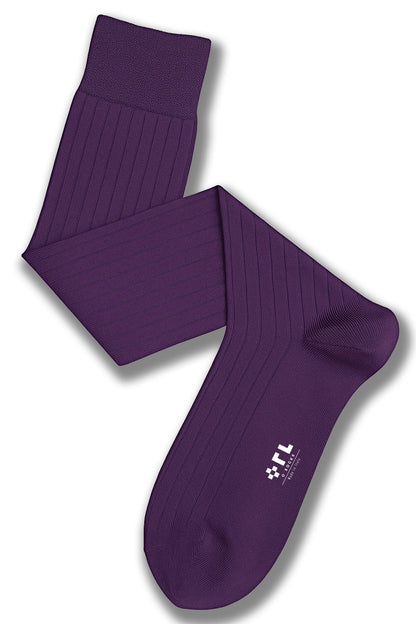 Calza Viola in Cotone