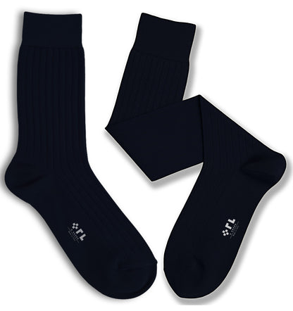 Calza Blu Navy in Cotone