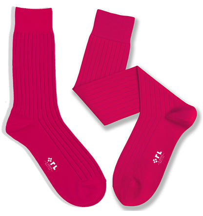 Fuchsia Cotton Socks