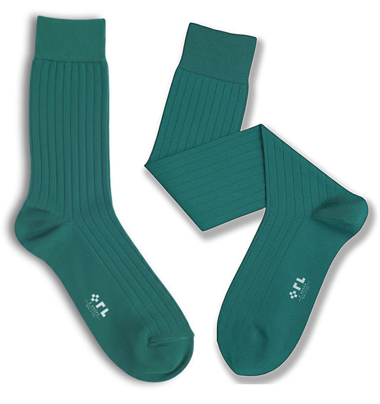 Teal Cotton Sock