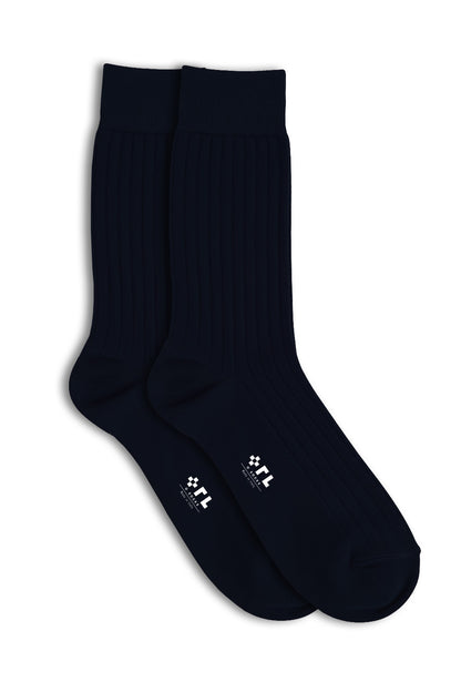 Calza Blu Navy in Cotone