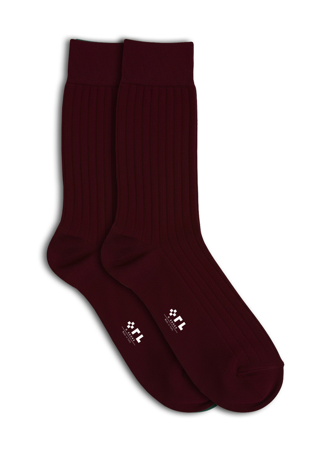 Calza Bordeaux in Cotone