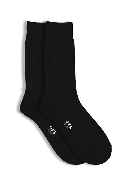 Black Cotton Sock