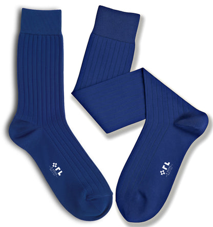 Royal Blue Cotton Socks