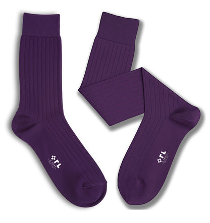 Calza Viola in Cotone