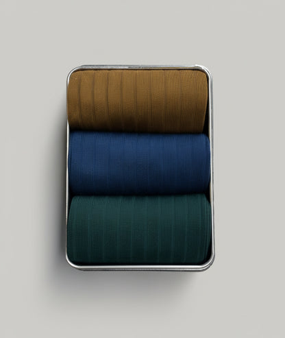 Box of 3 Pairs Court Terra Prestige